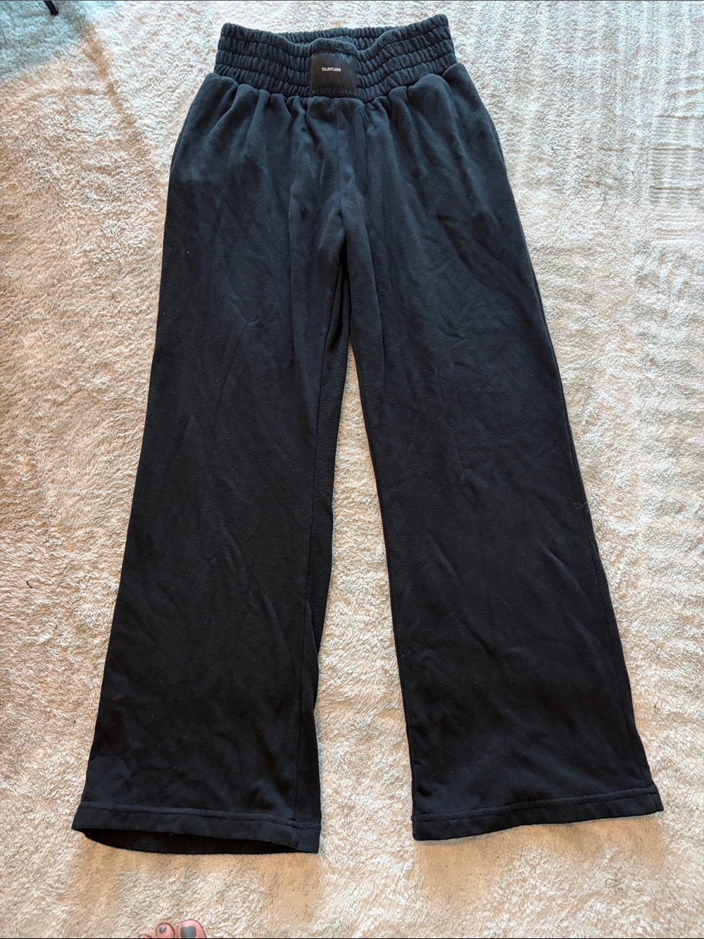 TALENTLESS Black Elastic-Waist Lounge Pants sweats